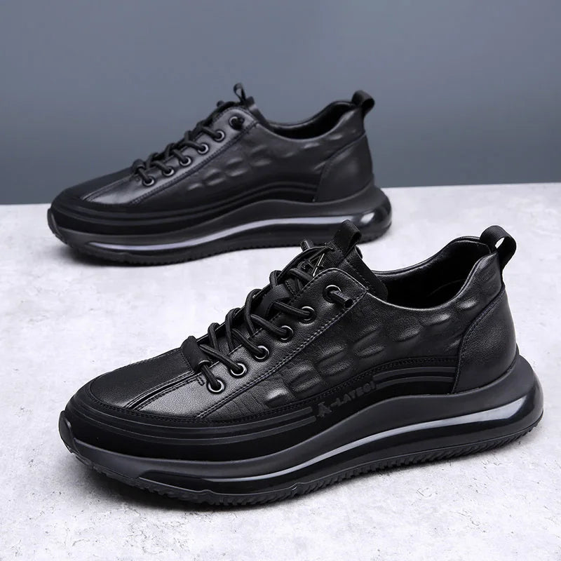 Zapatillas de piel de cocodrilo para hombre + calcetines + Reloj de regalo