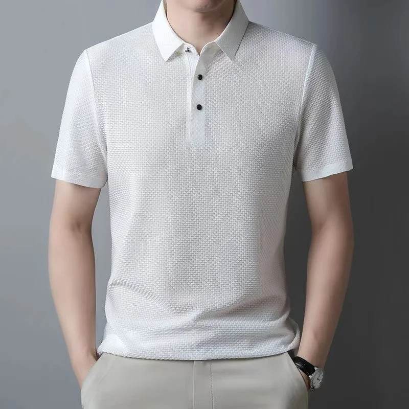 Fresh Ice Silk Polo Shirt 