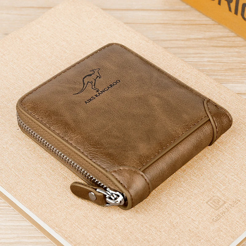 Cartera de cuero RFID para hombre®